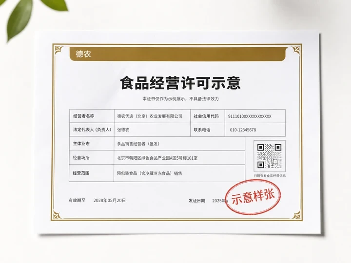 首页资质证书示意图二