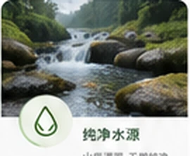 纯净水源产地风貌