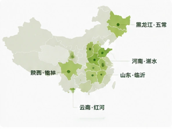 核心产区地图示意